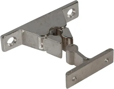 Produktbild von Türhalterung mit Klemmmechanismus, 35 mm Wandabstand, verchromtes Zamak; silberfarben; 1 Stück
