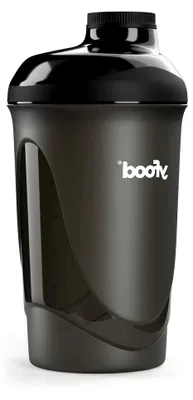 Produktbild von Eiweiß Shaker mit hochwertiger Mischfunktion und Infusionssieb, Schwarz, 600 ml Fassungsvermögen