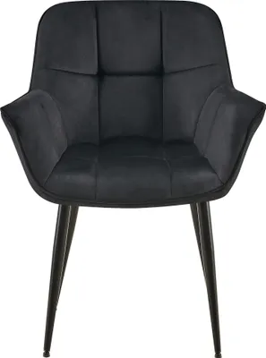 Produktbild von Esszimmerstuhl HLO-CP127 Samt schwarz