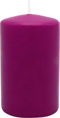 Produktbild von Stumpenkerze aus Paraffin, Erika, WENZEL, 100/70 mm, Brenndauer ca. 44h, selbstverlöschend