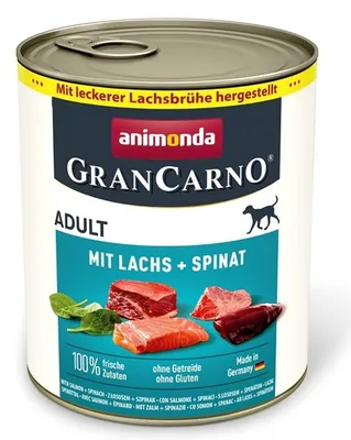 Zdjęcie produktu dla Animonda GranCarno Original Adult Lachs Spinat Łosoś + Szpinak puszka 800g