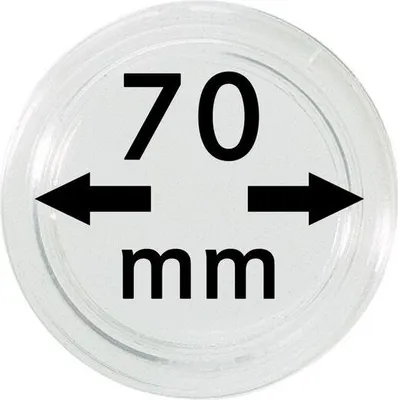 Produktbild von Lindner S22707000 Münzkapsel Innendurchmesser 70 mm, 1 Stück, Innenhöhe 5,5 mm