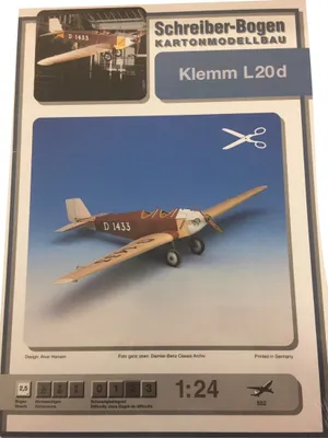 Produktbild von Schreiber-Bogen Kartonmodellbau Klemm L20d