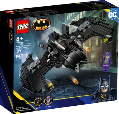 Produktbild von LEGO 76265 DC Batwing: Batman vs. The Joker, ikonisches Flugzeug-Spielzeug aus dem Film von 1989 mit 2 Minifiguren, klassisches Superhelden-Set, Geburtstagsgeschenk für Kinder, Jungen, Mädchen