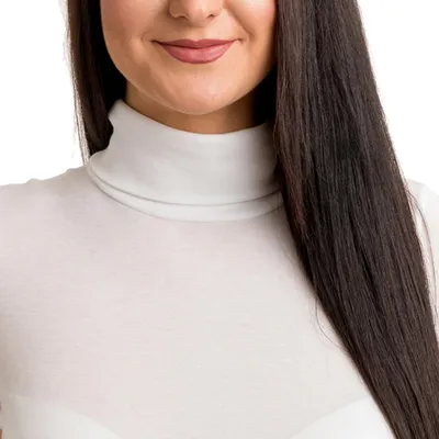 Produktbild von HERMKO 17845 Damen Langarmshirt mit Rollkragen, Farbe:weiß, Größe:44/46 (L)