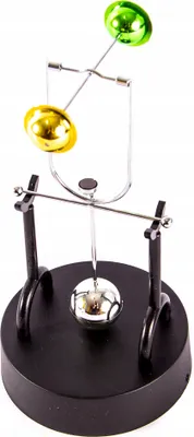 Produktbild von Magnetisches Pendel Newton Wiege - Physik Gadget für Schreibtisch - Beruhigende Deko Büro 20cm