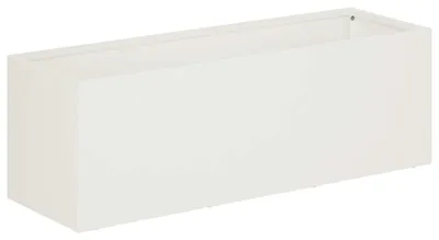 Produktbild von vidaXL Garten-Pflanzgefäß Weiß 60 x 20 x 20 cm Kaltgewalzter Stahl