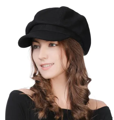 Immagine prodotto di Omgoods - Berretto a forma di palloncino in lana calda per donna, moda invernale