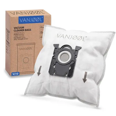 Produktbild von VANJOOL® Staubsaugerbeutel S-Bag – Passend für Philips, AEG, Electrolux, Tornado, Zanussi & Volta (PH99) – 10 Staubsaugerbeutel + 2 Filter