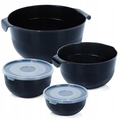Produktbild von Vilde Küchenschüssel-Set 4-teilig mit Deckel zum Mischen