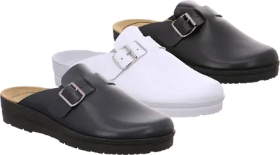 Produktbild von Rohde 1511 Neustadt-H Schuhe Herren Sandalen Pantoletten Leder Clogs , Größe:46 EU, Farbe:Schwarz