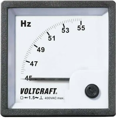 Produktbild von VOLTCRAFT AM-72X72/50HZ AM-72X72/50HZ Analog-Einbaumessgerät AM-72X72/50HZ 45 - 55 Hz Drehspule