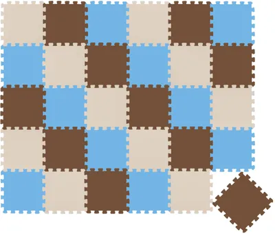Zdjęcie produktu dla 27-elementowa mata do układania puzzli dla dzieci od zera - mata do raczkowania 30x30