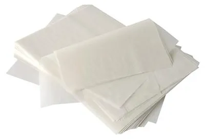 Produktbild von 20000x Stück Sahneabdeckpapier "pure" 22 x 16 cm weiss mit Palmwachsbeschichtung