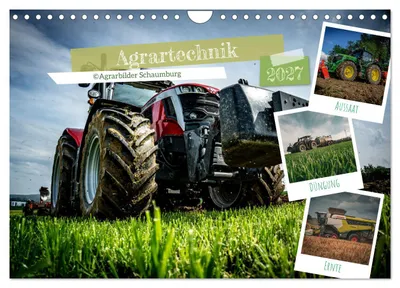 Produktbild von Agrartechnik (Wandkalender 2027 DIN A4 quer), CALVENDO Monatskalender