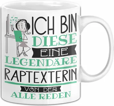 Produktbild von Raptexterin Tasse Geschenk Ich Bin Diese Eine Legendäre Raptexterin Von Der Alle Reden Geschenkidee Geburtstag Weihnachten (Weiß)