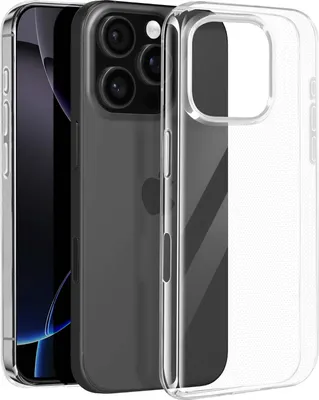 Obrázek produktu pro Mayaxess, měkké silikonové ochranné pouzdro pro Apple iPhone 16 Pro, průhledné