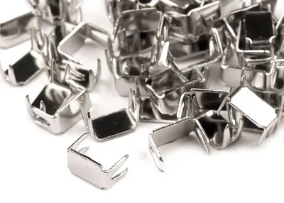 150 Reißverschluss Endstücke 3mm Stopper silber
