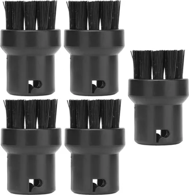 Produktbild von 5 Stück Dampfmaschinenbürste Schwarz Dampfreiniger-Reinigungsbürste Ersatzbürste für Kärcher SC1 SC2 SC3 SC4 SC5