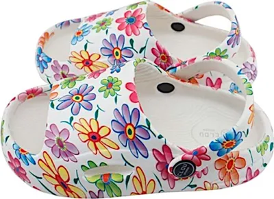 Kinder Badelatschen mit bunten Blumenmuster