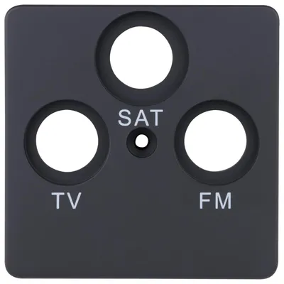 Produktbild von REV NOVA  Abdeckung Antennendose (TV/RF/SAT) | anthrazit