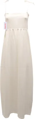 Image de 8275S SUN 68 ivoire robe longue en coton femme