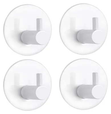 Produktbild von Set mit 4 selbstklebenden Handtuchhaltern aus Edelstahl für Badezimmer und Küche