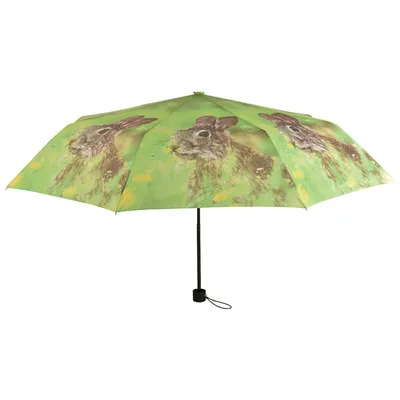 Produktbild von Esschert Design Regenschirm mit Kaninchen Motiv zusammenfaltbar