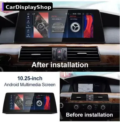 Produktbild von 10,25 Zoll Android 14 Display für BMW 3er Touring E91 2005–2012 CCC Snapdragon 665 8 GB/256 GB CarPlay & Android Auto