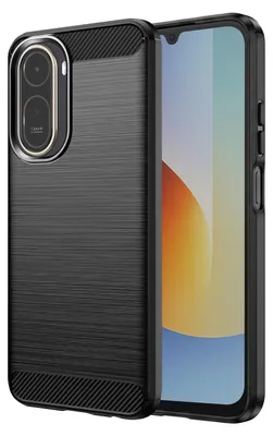 Immagine prodotto di Custodia protettiva in carbonio per Redmi A7 Pro, con finitura spazzolata, colore nero