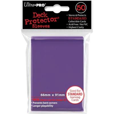 Zdjęcie produktu dla Pokrowce ochronne Deck Protector fioletowe (50 szt.)