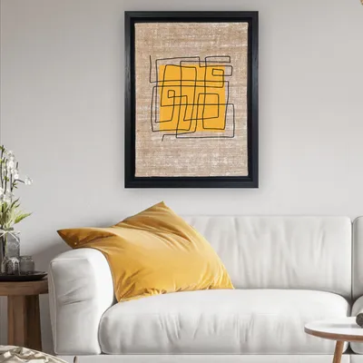 Produktbild von Wallity, LSJ418157359442- LEA1708, Bunt, Leinwandbilder, 46 x 66 cm, 100% Jute