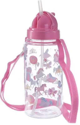 Obrázek produktu pro Láhev na vodu s brčkem Unicorn 450 ml