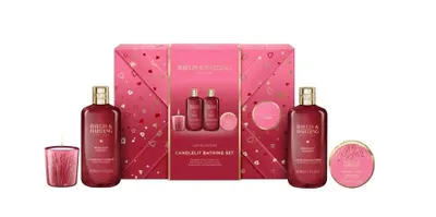 Produktbild von Baylis & Harding, Midnight Cherry – Körperpflege- und Kerzenset, 4-teilig