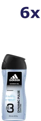 Produktbild von 6x Adidas Douchegel 250ml men dynamic pulse 3in1