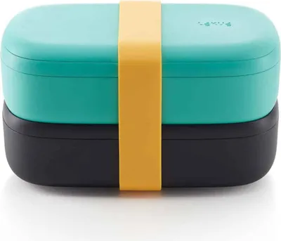 Zdjęcie produktu dla Lékué Lunch Box turkusowy/czarny