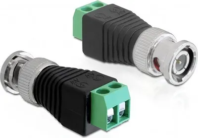 Produktbild von Delock Adapter BNC Stecker > Terminalblock 2 Pin
