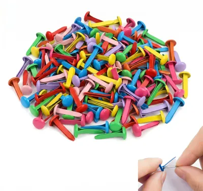 200 bunte Metall-Binderingen für Basteln & Scrapbooking