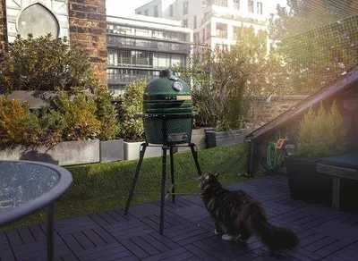 Productafbeelding van Grill Rooster - Halve Maan Rooster - Barbecue Accessoire - Massief Gietijzer - 34.5 cm Diameter - Zwart