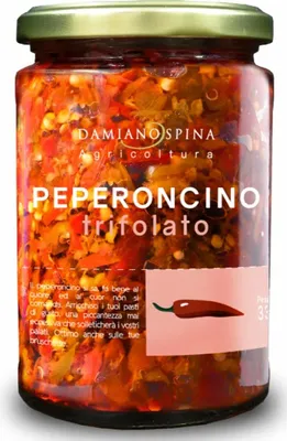Produktbild von Peperoncino Trifolato 330g würzige Paprika - Damiano Spina