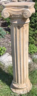 Produktbild von Casa Padrino Barock Säule / Gartensäule Beige 24 x 24 x H. 90 cm - Gartendeko Accessoires