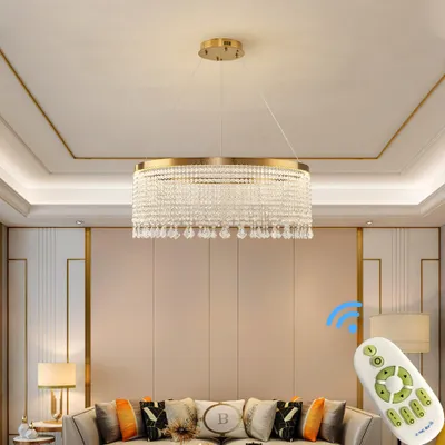 Produktbild von LED Pendelleuchte Deckenleuchte 2022-800Leuchte Lampe mit Fernbedienung Lichtfarbe/Helligkeit einstellbar dimmbar LED Wohnzimmerleuchte Deckenlampe LED Deckenleuchte