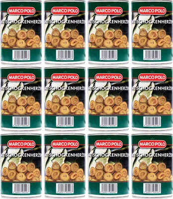 Produktbild von MARCO POLO ARTISCHOCKEN-HERZEN eingelegt Dose-Konserve 12x Füllm 390g ATG 240g