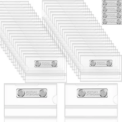 Produktbild von Famanu Namensschildhalter magnetisch - 50 Stück, 9 x 5,5 cm