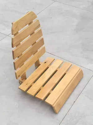 Immagine prodotto di Omgoods - Schienale pieghevole per sauna - Sedia ergonomica per sauna e bagno