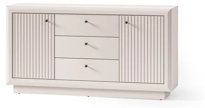 Imagen del producto de FURNLUX, cómoda, color beige, 160 cm / Color principal: Beige / Dimensiones: 160 x 85 x 40 cm