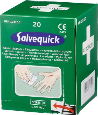 Produktbild von CEDERROTH Salvequick Wundreiniger 20 Stk./Box
