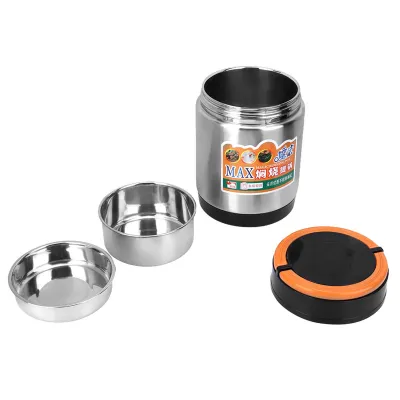Produktbild von Edelstahl Dreischichtige Thermoskanne Lebensmittelbehälter Wärmeerhaltung Lunchbox 1800ML