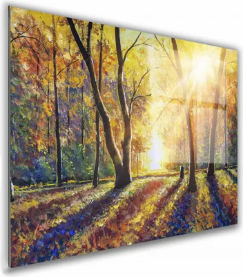 Zdjęcie produktu dla OBRAZ NA SZKLE PROSTOKĄTNY 40x30cm 037 Jesienne słońce