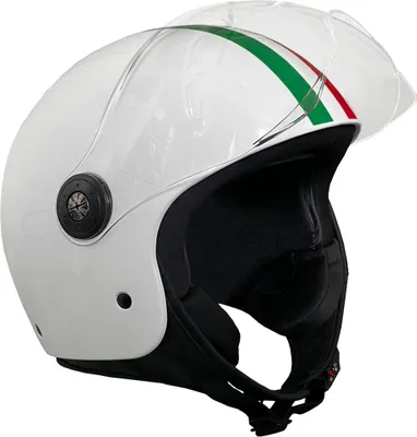 Produktbild von Jethelm 229 Italia weiß glanz Größe M mit Visier Sturzhelm Rollerhelm Motorradhelm